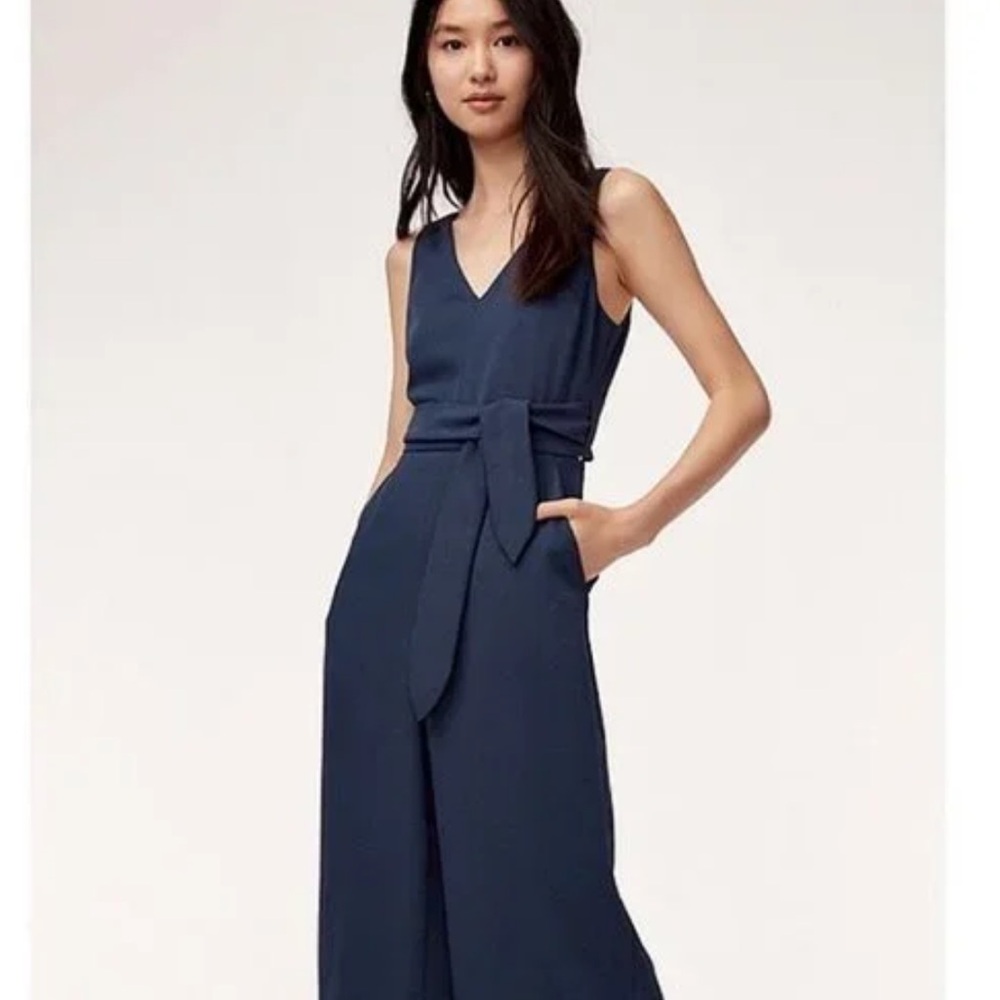 Aritzia Wilfred Blue Jumpsuit romper